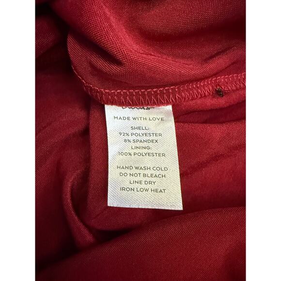 L NWT Lulu's Red Satin Dress - Picture 3 of 6